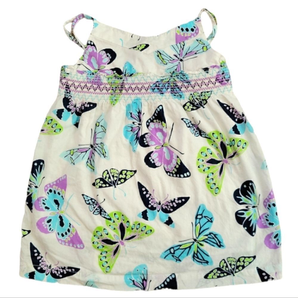 EC GAP KIDS SPAGHETTI STRAP BUTTERFLY DRESS SZ.M